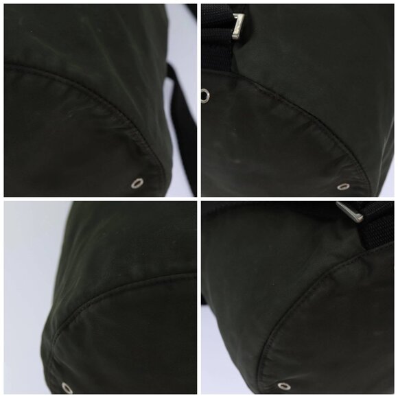 PRADA Shoulder Bag Nylon Khaki Auth - Picture 16 of 16